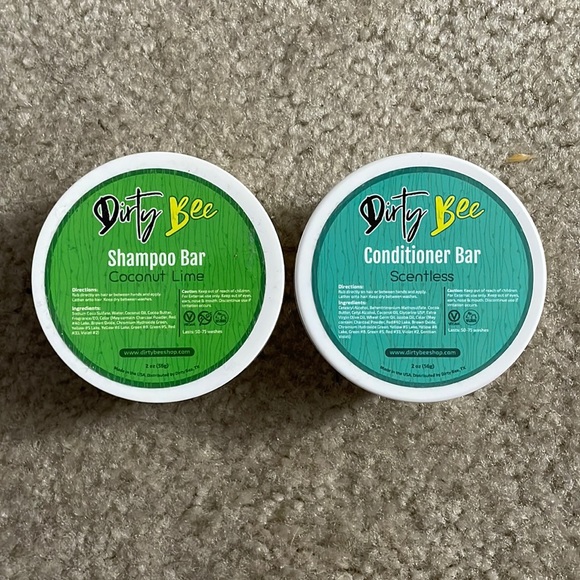 Dirty Bee Hair Dirty Bee Shampoo Conditioner Bar Set Reusable